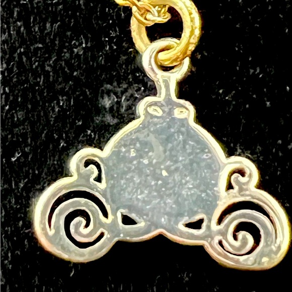 Disney Princess Cinderella Charm Pendant 18” Silver-Toned Necklace - Picture 5 of 9